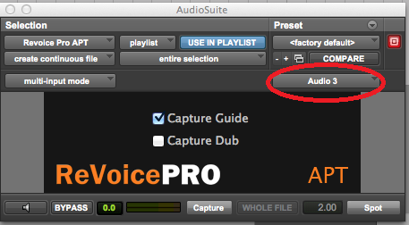 Audio Suite APT Sel Track